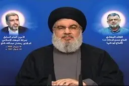  لبنان / سیدحسن نصرالله: دعوت به خلع سلاح مقاومت اولویت مردم لبنان نیست