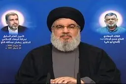  لبنان / سیدحسن نصرالله: دعوت به خلع سلاح مقاومت اولویت مردم لبنان نیست
