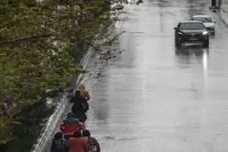 بارش برف و باران در غرب