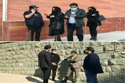 حضور برخی از بازیگران و فوتبالیست ها در محل بستری شدن علی انصاریان (عکس)