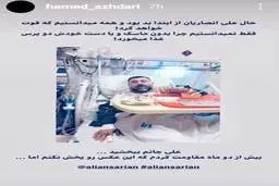 سوال عجیب داماد خانواده انصاریان| استوری بحث برانگیز داماد خانواده انصاریان+عکس

