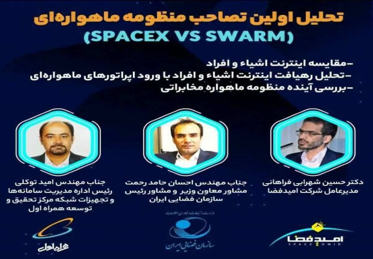 برگزاری وبینار «تحلیل اولین تصاحب منظومه ماهواره‌ ای» با حمایت همراه اول 
