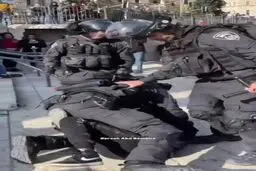 زد و‌خورد شدید میان پلیس اسراییل و معترضین+ویدئو