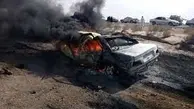 یک پژو در جاده امام حسن مچاله شد | برخورد وحشتناک پژو با تابلو+ویدئو