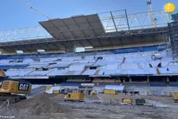 یک شاهکار معماری و تماشایی در چمن سانتیاگو برنابئو 