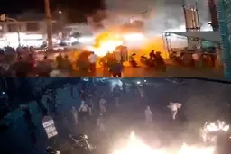 حقیقت ماجرای آتش گرفتن یک خودرو در ورامین| اغتشاشگر می‌خواست بسیجی را به آتش بکشد،  خودش منفجر شد!