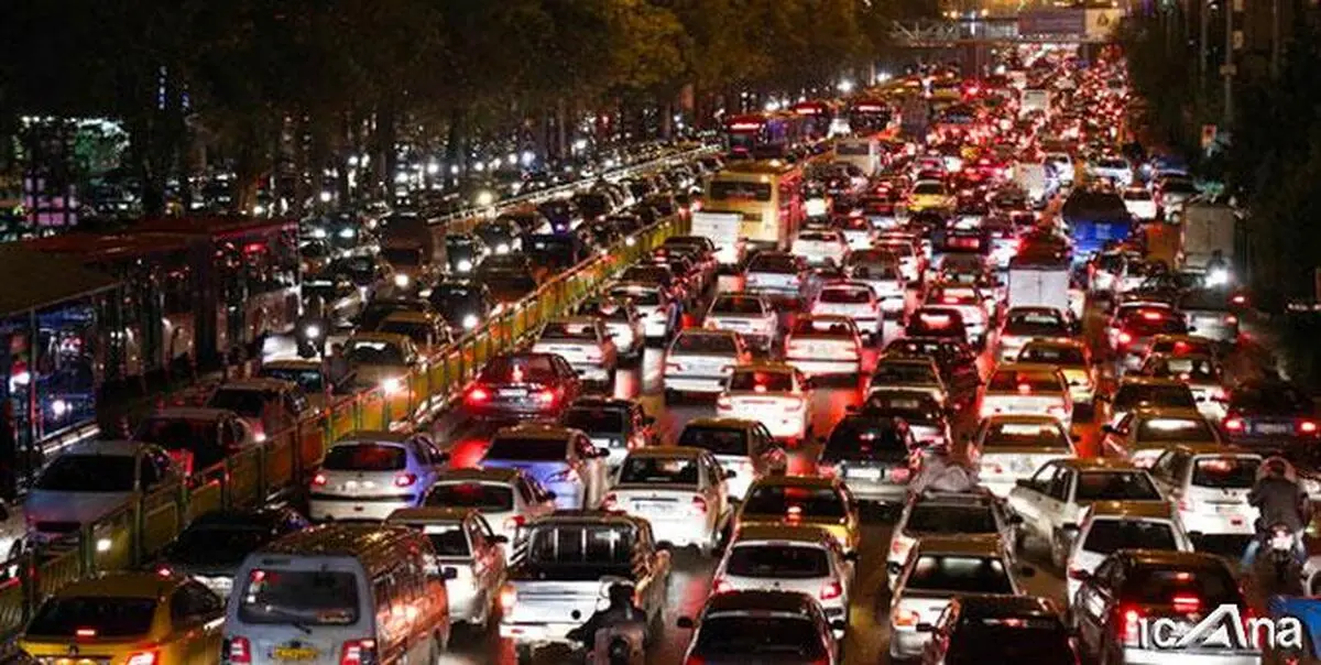 ترافیک در جاده چالوس - کرج سنگین است