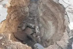 فرونشست ١۵ متری در نسیم‌شهر تهران