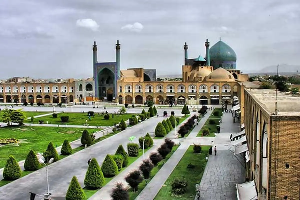‏شاهکار کاشی‌کاری در مسجد امام خمینی اصفهان+تصویر