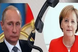 پوتین و مرکل رایزنی کردند