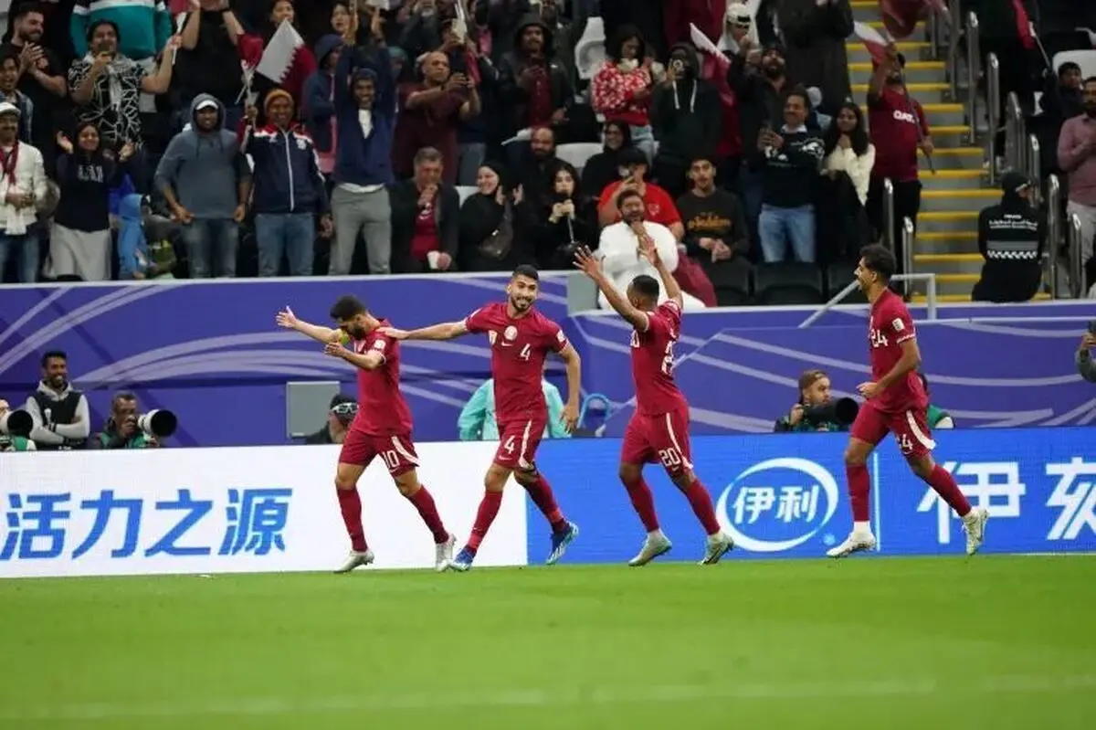 تلاش تیم ملی قطر برای مشتنج کردن بازی +ویدئو