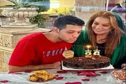 عکس عاشقانه نسرین مقانلو و پسر مرحومش | این عکس اشک همه را درآورد
