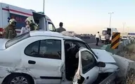 خواب آلودگی راننده باعث تصادف زنجیره‌ای در بلوار ایران خودرو 