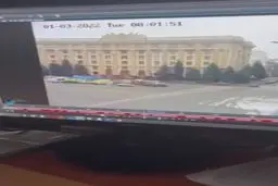 لحظه انفجار وحشتناک در میدان آزادی خارکف+ویدئو