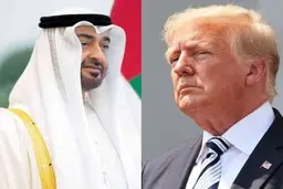 خبرگزاری امارات: رئیس امارات و ترامپ، در یک تماس تلفنی، درباره آتش‌بس در غزه گفت‌و‌گو کردند | «محمد بن زاید»، حمایت خود را از راه‌حل دو کشوری اعلام کرد