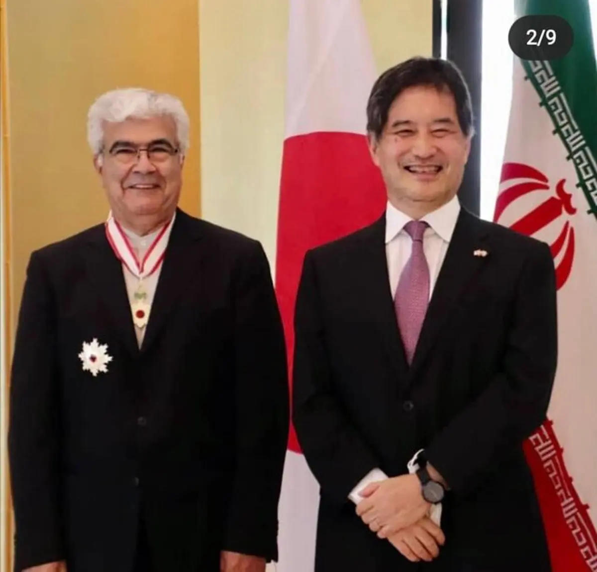 
اعطای مدال افتخار به سفیر پیشین ایران در توکیو