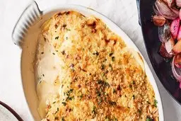 این گراتن قارچ و سیب زمینی خوشمزه رو برای شام درست کن | طرز تهیه گراتن قارچ و سیب‌ زمینی +ویدیو
