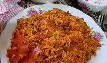 برای افطار یا سحر  لوبیا پلو با پوره گوجه درست کن | طرز تهیه لوبیا پلو خوشمزه و مجلسی به روش رستورانی