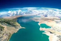 کاهش رقم قابل توجهی تراز آب دریای‌خزر در یکسال اخیر 