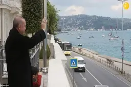  حضو  اردوغان در ربرگزار ی رژه قایق های بادبانی