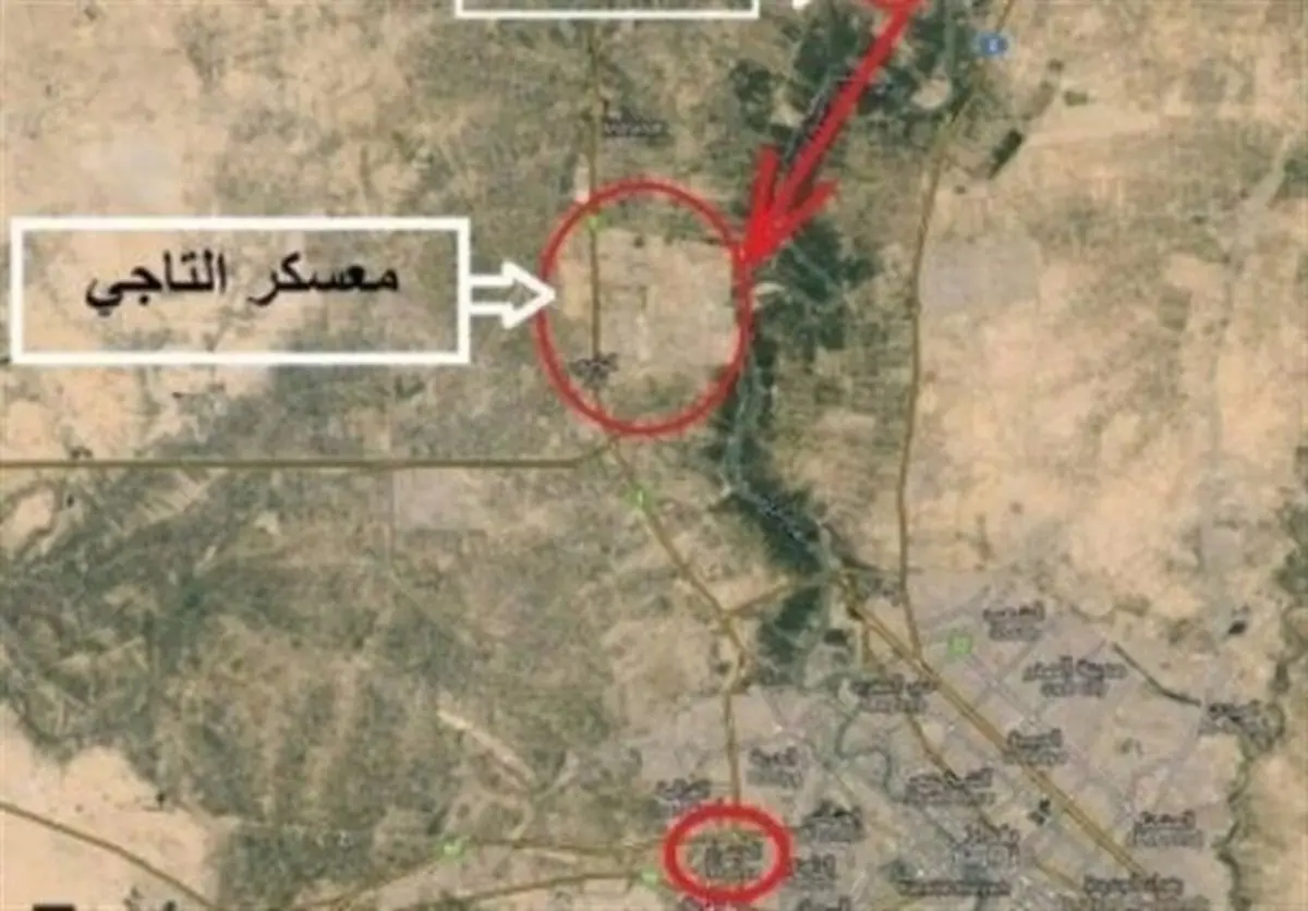 حمله خمپاره‌ای به اردوگاه التاجی در بغداد