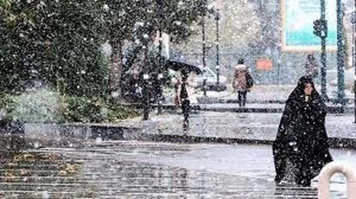  هواشناسی |  بارش باران و برف درتهران 