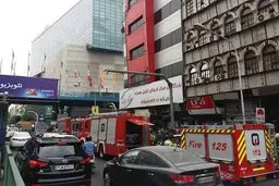 حریق در پاساژ علاالدین /اطفای حریق توسط پرسنل پاساژ