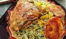 ناهار باقالی پلو با مرغ به روش سرآشپز معروف درست کن | طرز تهیه باقالی پلو با مرغ خوشمزه و مجلسی زعفرانی  به دستور سرآشپز معروف 