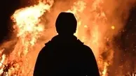 حضور آتش‌نشانی برای اطفای حریق در جنگل رویان+فیلم