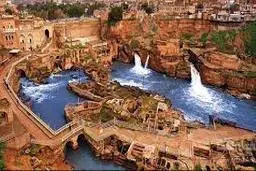 ‌دیواره غربی سازه‌های آبی شوشتر در آستانه ریزش و فروپاشی+ویدئو