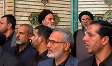حضور فرزندان آیت‌الله سیستانی در آیین تشییع رهبر شهید انقلاب در نجف اشرف