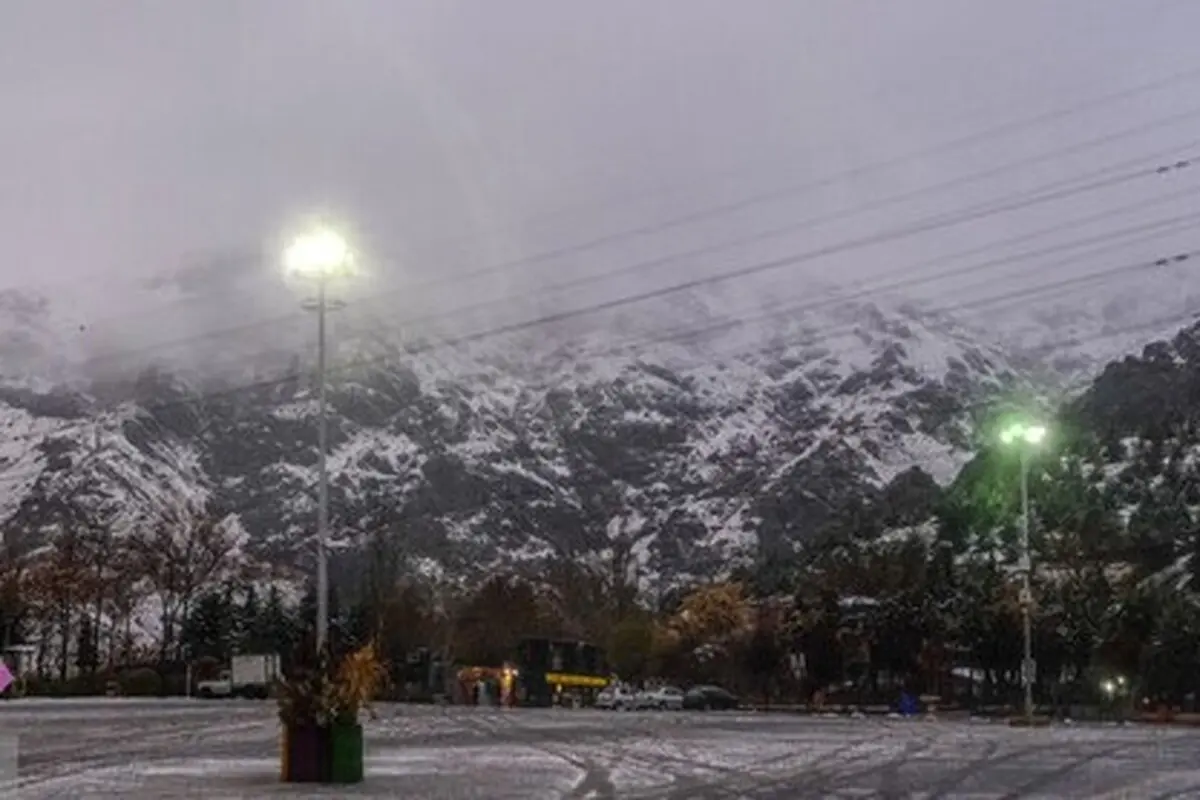 بارش باران و برف در تهران