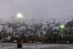 بارش باران و برف در تهران