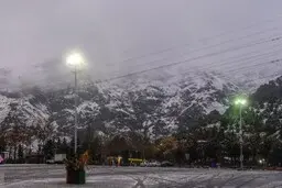 بارش باران و برف در تهران