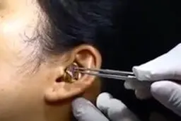 از گوش این دختر یک بچه مار در آوردند ! + ویدئو