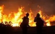 آتش‌سوزی شدید در نزدیکی حرم مطهر حضرت عباس(ع) + ویدئو
