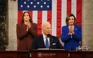 واکنش عجیب نانسی پلوسی هنگام سخنرانی بایدن در کنگره 