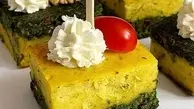 طرز تهیه کوکوی دو رنگ ترکیبی سیب زمینی و سبزی | ناهار کوکوی دو رنگ درست کن، محشر میشه 