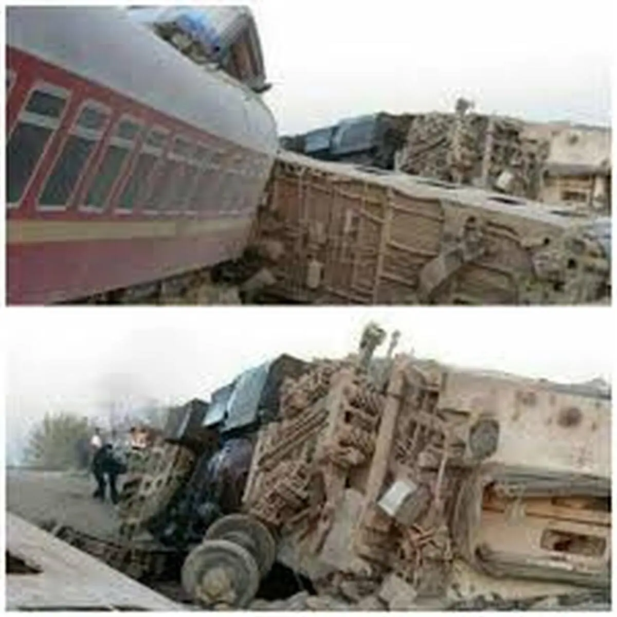 قطار حادثه‌دیده در یزد، دوباره دچار حادثه شد!+ویدئو