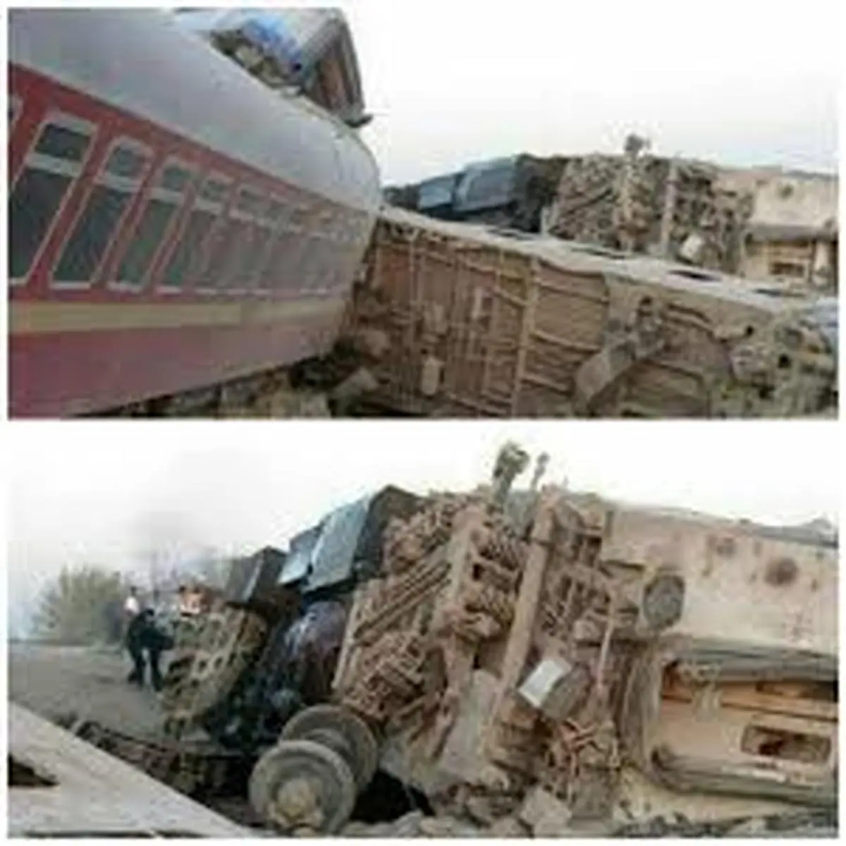قطار حادثه‌دیده در یزد، دوباره دچار حادثه شد!+ویدئو