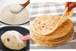 طرز تهیه نان تابه‌ای | خودت تو خونه فوری نان درست کن! +ویدئو