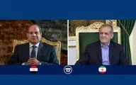 تماس تلفنی پزشکیان با رئیس جمهور مصر | تأکید بر وحدت جهان اسلام در برابر تجاوزات رژیم صهیونیستی
