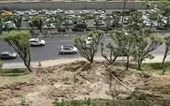 رانش زمین در بزرگراه همت تهران | دلیل چه بود؟
