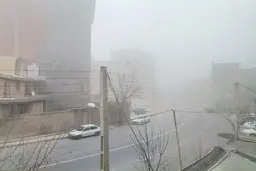 آلودگی هوای بارانی تهران