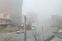 آلودگی هوای بارانی تهران