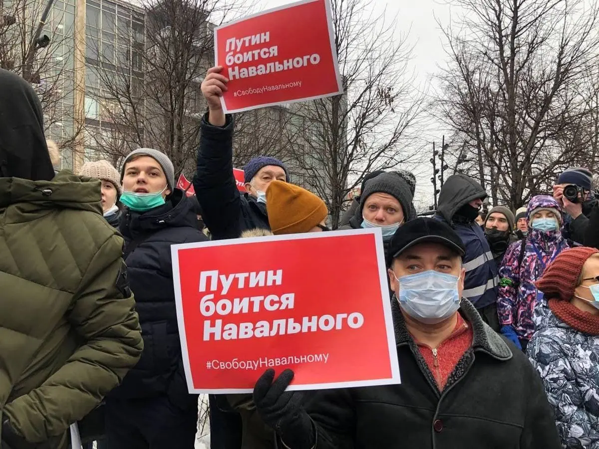 
 تظاهرات طرفداران ناوالنی در چند شهر روسیه