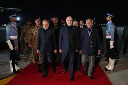 هیات ایرانی به ریاست قالیباف وارد اسلام‌آباد شد