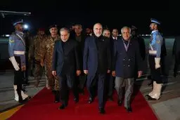 هیات ایرانی به ریاست قالیباف وارد اسلام‌آباد شد