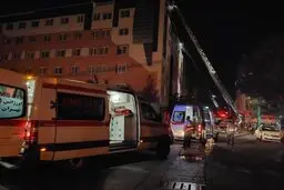 گزارش پایانی آتش‌سوزی مجتمع مسکونی در مجیدیه| ۱۳ مصدوم و ۱ فوتی