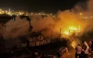  آتش سوزی گسترده در عسلویه | چهار لنج سوخت + ویدئو 